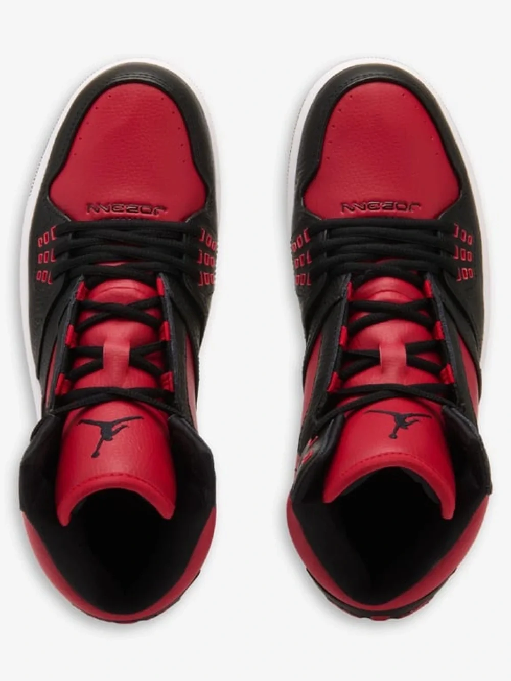 Jordan 1 Flight Black/Varsity Red-White Sneakers 372704-020 Men's Size 8